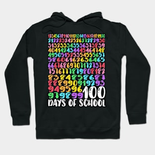 100Th Day Of School Teacher Kids 100 Days Math Numbers Hoodie